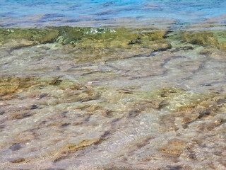 Panorama of Lefkada near Agios Ioannis beach,  Greece
