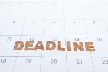 締切日に関するイメージ　デッドライン