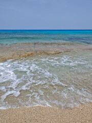 Panorama of Lefkada near Agios Ioannis beach,  Greece