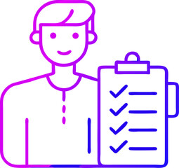 Obraz premium Person holding checklist task management planning