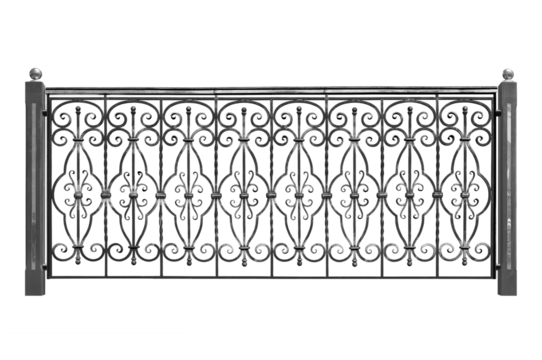 Balcony facade with ornament. B.