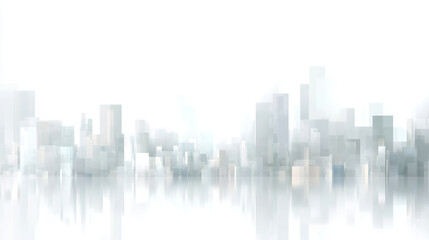 Fototapeta premium シンプルで抽象的な街並み 