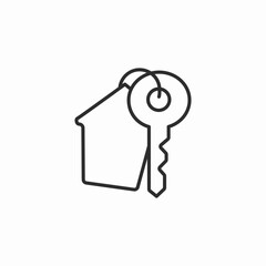 real estate keys icon sign vector