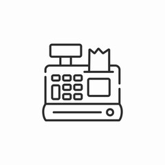 cash register icon sign vector