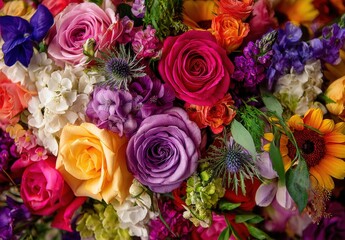 Colorful Flower Bouquet Arrangement