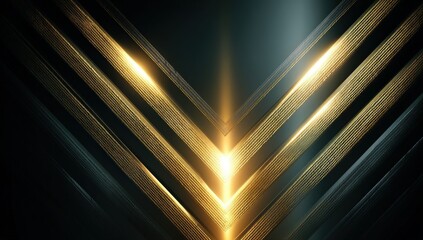 Abstract Geometric Gold Design Background