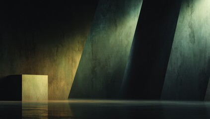 Abstract Illuminated Geometric Structure
