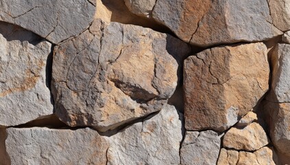 Closeup View Of Natural Stone Wall Texture