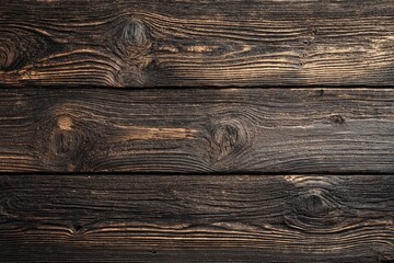 Dark Brown Wooden Planks Background
