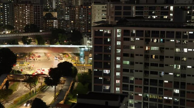 Time lapse of Singapore housing department which usually called as HDB.