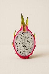 dragon fruit on white background