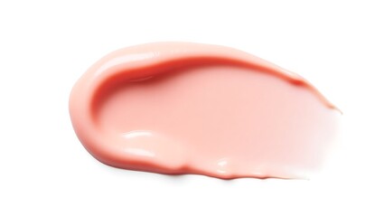 Gentle blush-toned cream swatch unveils soft textures and pearlescent glow