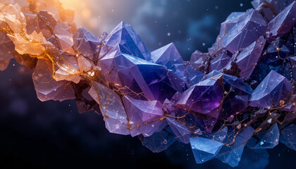 Cosmic Amethyst Geodes A Celestial Crystal Cluster