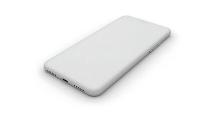 Isolated Mobile Phone Mockup with Clear Screen for Design Presentations