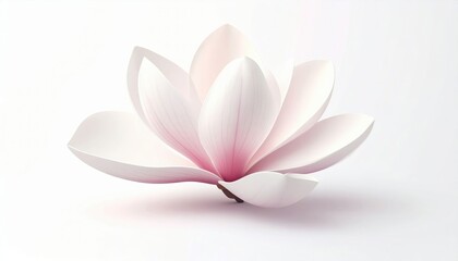 Fototapeta premium Delicate Pink And White Magnolia Flower