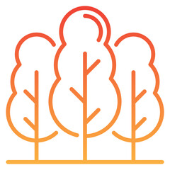 Trees Gradient Icon