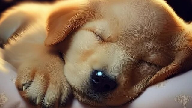 Schlafender Golden Retriever