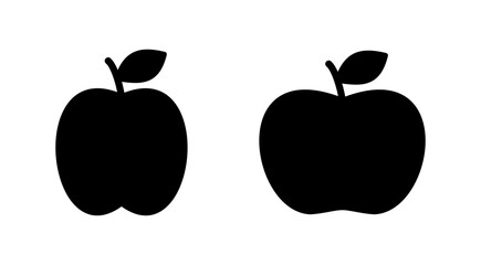 Apple icon vector. Apple sign and symbols for web design.