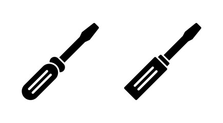 Screwdriver icon vector.tools sign and symbol