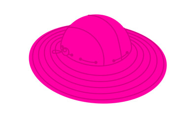 Outdoor Bucket Hat. Summer Head Fashion accessory cap with wide brim clothing technical illustration. Vector headgear for Men, women, unisex style, flat template CAD mockup sketch outline isolated