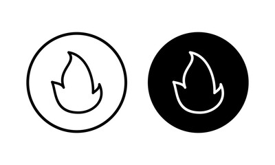 Fire icon vector illustration. fire sign and symbol