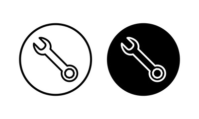 Wrench icon vector illustration. repair icon. tools sign and symbol
