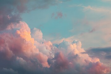 Pastel Sunset Cloudscape