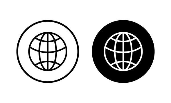 Web icon vector illustration. go to web sign and symbol. web click icon. Global search icon
