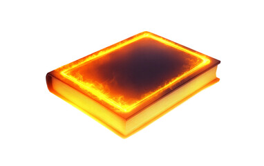 Ancient glowing text surrounded by ornate symbolic motifs Isolated on transparent background.