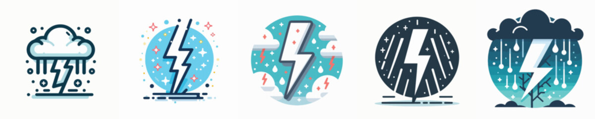 vector of a lightning