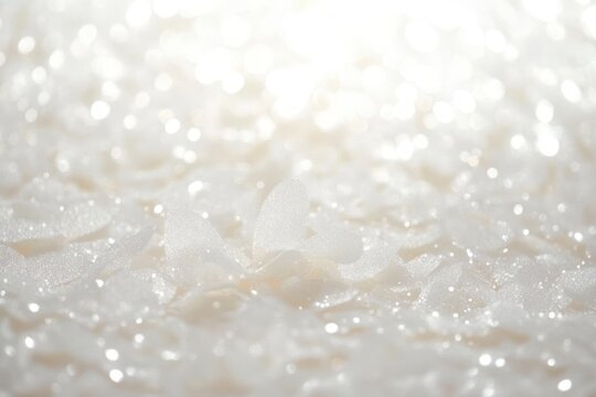 Close-up of delicate wet foam bubbles sparkling in soft light creating a dreamy and ethereal atmosphere