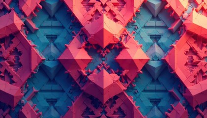 Abstract geometric shapes forming a repeating design , motif, surface, repetition