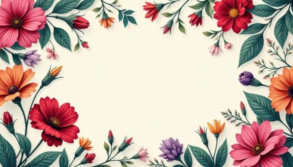 Intricate floral pattern for flyers, botanical design , pretty, design, illustration