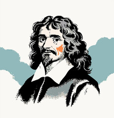 Portrait of Blaise Pascal, 17th Century Philosopher