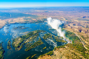Above Victoria Falls