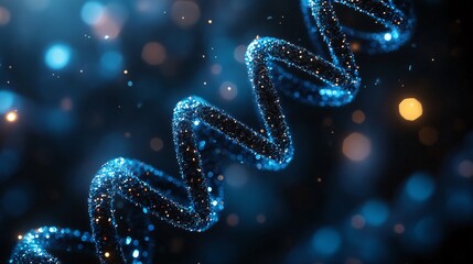 Detailed rendering of a dna helix.