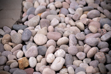 海に打ち上げられた石
