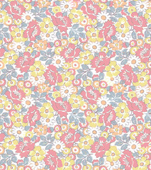 Abstract floral illustrator artwork pastel colors