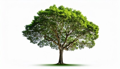 Obraz premium a tree in high definition is isolated against a white background