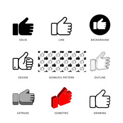 Each like icon has its own creative design, and each design can meet the needs of different jobs.