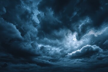 Fototapeta premium Dark Dramatic Stormy Cloudscape