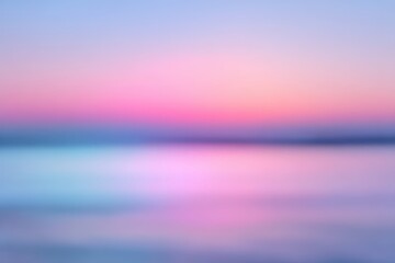 Obraz premium Pastel Sunrise Sunset Over Water