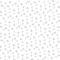 Fototapeta premium Symbols or letters are scattered across the canvas, forming a background.