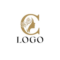 Obraz premium Creative C letter logo Flat Design Vector Illustration