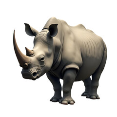 Obraz premium rhino isolated on white