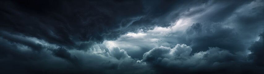 Obraz premium Dramatic Stormy Sky With Dark Clouds