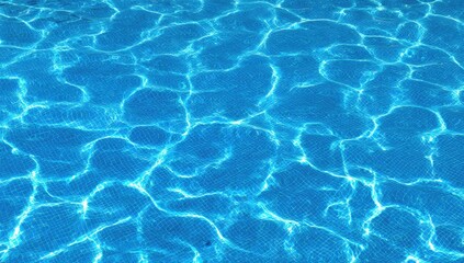 Fototapeta premium Abstract Blue Water Texture With Sparkle Reflections