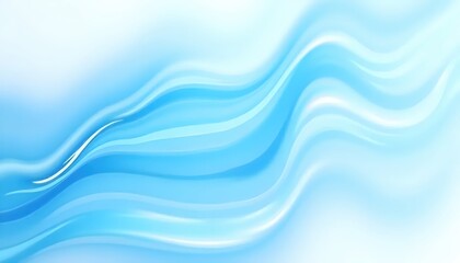 Fototapeta premium glowing abstract wallpaper with liquid blue lines on white