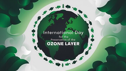 World Ozone Day Poster Design Vector Image Illustration