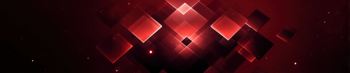Abstract Red Geometric Pattern Design